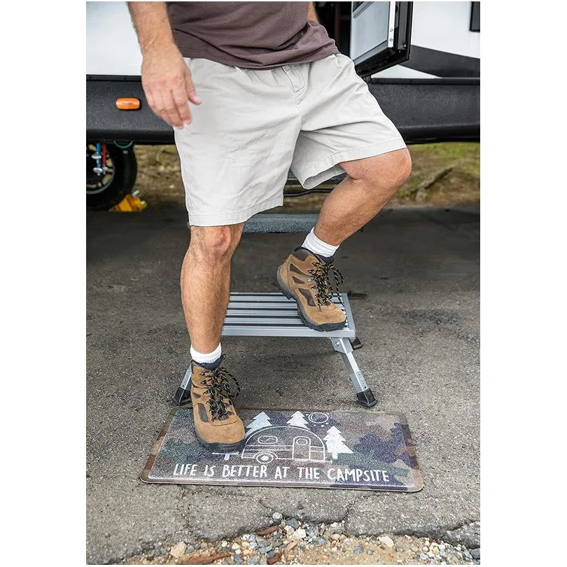 Step Stool, Alum Platform -Adj